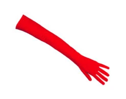 Rode Handschoenen Lang 40cm -Feestartikelen Winkel rode handschoenen lang 40cm 2