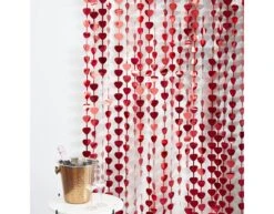 Rode Hangdecoratie Hartjes 2,5m -Feestartikelen Winkel rode hangdecoratie hartjes 25m 2