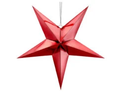 Rode Lampion Ster 70cm