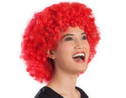 Rode Pruik Groove -Feestartikelen Winkel rode pruik groove 1