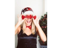 Rode Strik Metallic 7 Rode Strik Metallic -Feestartikelen Winkel rode strik metallic 2