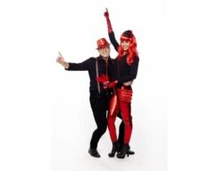 Rode Stropdas Glitter Metallic -Feestartikelen Winkel rode stropdas glitter metallic 1