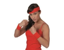 Rode Zweetbandjes Set