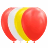 Rood Geel Witte Ballonnen 30cm 100st -Feestartikelen Winkel rood geel witte ballonnen 30cm 100st
