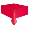 Rood Tafelkleed Plastic 2,74m -Feestartikelen Winkel rood tafelkleed plastic 274m