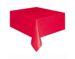 Rood Tafelkleed Plastic 2,74m