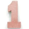 Rose Goud Tafeldecoratie Cijfer 1 Glitter 20,5cm -Feestartikelen Winkel rose goud tafeldecoratie cijfer 1 glitter 205cm