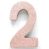 Rose Goud Tafeldecoratie Cijfer 2 Glitter 20,5cm -Feestartikelen Winkel rose goud tafeldecoratie cijfer 2 glitter 205cm