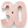 Rose Goud Tafeldecoratie Cijfer 30 Glitter 20,5cm -Feestartikelen Winkel rose goud tafeldecoratie cijfer 30 glitter 205cm