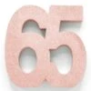 Rose Goud Tafeldecoratie Cijfer 65 Glitter 20,5cm -Feestartikelen Winkel rose goud tafeldecoratie cijfer 65 glitter 205cm