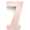 Rose Goud Tafeldecoratie Cijfer 7 Glitter 20,5cm -Feestartikelen Winkel rose goud tafeldecoratie cijfer 7 glitter 205cm
