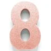 Rose Goud Tafeldecoratie Cijfer 8 Glitter 20,5cm -Feestartikelen Winkel rose goud tafeldecoratie cijfer 8 glitter 205cm
