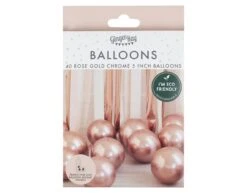 Rose Gouden Ballonnen Chroom 13cm 40st -Feestartikelen Winkel rose gouden ballonnen chroom 13cm 40st 2