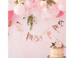 Rose Gouden Bruiloft Letterslinger From Miss To Mrs 1,7m -Feestartikelen Winkel rose gouden bruiloft letterslinger from miss to mr 2