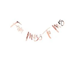 Rose Gouden Bruiloft Letterslinger From Miss To Mrs 1,7m