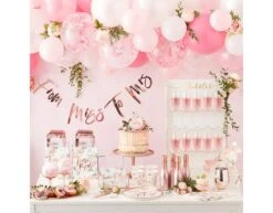 Rose Gouden Bruiloft Letterslinger From Miss To Mrs 1,7m -Feestartikelen Winkel rose gouden bruiloft letterslinger from miss to mr 3