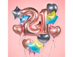 Rose Gouden Cijfer Ballon 0 Jaar 86cm -Feestartikelen Winkel rose gouden cijfer ballon 0 jaar 86cm 2