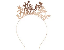Rose Gouden Haarband Its My Birthday 21cm