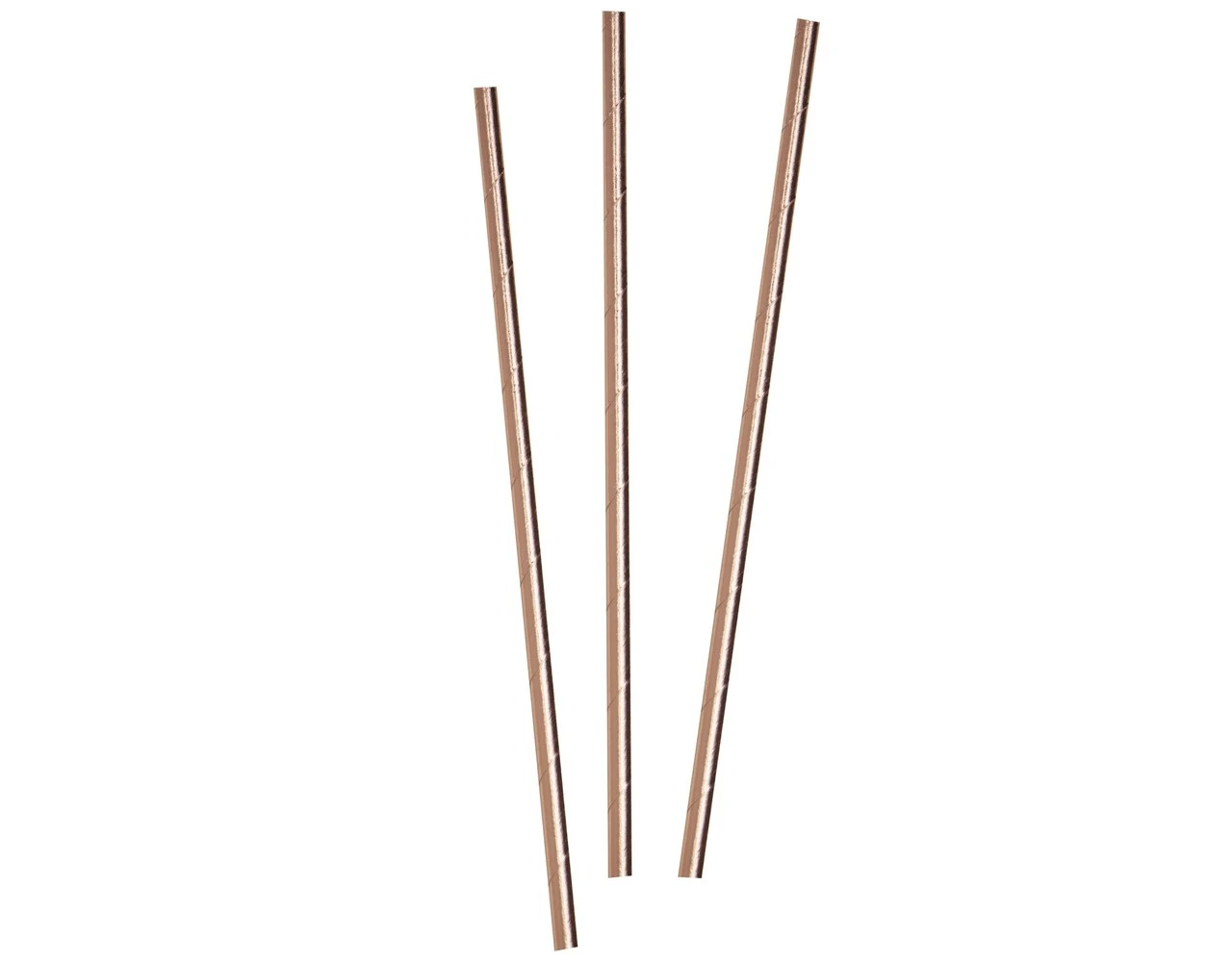 Rose Gouden Rietjes Papier 19,5cm 25st 3 Rose Gouden Rietjes Papier 19,5cm 25st