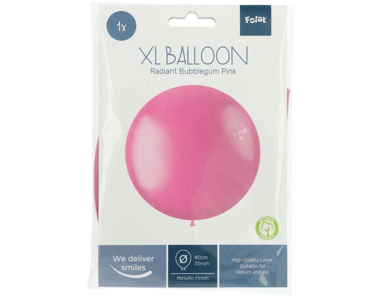 Roze Ballon Metallic Bubblegum Pink 80cm 4 Roze Ballon Metallic Bubblegum Pink 80cm - Afbeelding 2