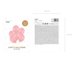 Roze Ballonnen Rode Hartjes 30cm 6st -Feestartikelen Winkel roze ballonnen rode hartjes 30cm 6st 3