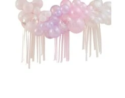 Roze Ballonnenboog Pastel Doorzichtig DIY Set