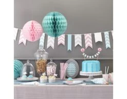 Roze Bekers Gestreept 266ml 8st -Feestartikelen Winkel roze bekers gestreept 266ml 8st 3