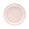 Roze Borden Gouden Stippen 18cm 6st 1 Roze Borden Gouden Stippen 18cm 6st -Feestartikelen Winkel roze borden gouden stippen 18cm 6st