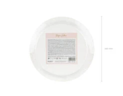 Roze Borden Gouden Stippen 18cm 6st -Feestartikelen Winkel roze borden gouden stippen 18cm 6st 3