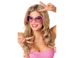 Roze Bril Glitter Steentjes -Feestartikelen Winkel roze bril glitter steentjes 1