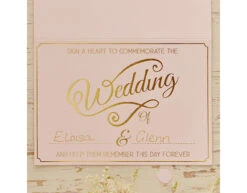 Roze Bruiloft Gastenboek A3 -Feestartikelen Winkel roze bruiloft gastenboek a3 2