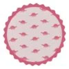 Roze Dino Borden 25cm 8st -Feestartikelen Winkel roze dino borden 25cm 8st
