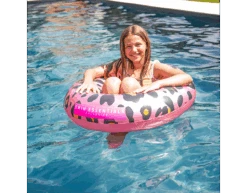 Roze Panterprint Zwemband 90cm -Feestartikelen Winkel roze panterprint zwemband 90cm 2