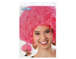 Roze Pruik Groove -Feestartikelen Winkel roze pruik groove 2