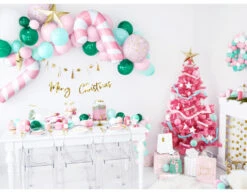 Roze Servetten Gouden Patroon 32cm 20st -Feestartikelen Winkel roze servetten gouden patroon 32cm 20st 3