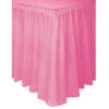Roze Tafelrok 4,26m -Feestartikelen Winkel roze tafelrok 426m