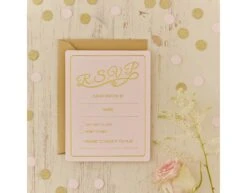 Roze Uitnodigingen R.S.V.P 12,9cm 10st -Feestartikelen Winkel roze uitnodigingen rsvp 129cm 10st 2