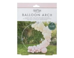 Roze Wit Creme Ballonnenboog DIY Set -Feestartikelen Winkel roze wit creme ballonnenboog diy set 2