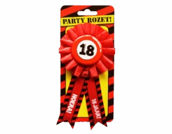 Rozet Hoera 18 Jaar Hoera -Feestartikelen Winkel rozet hoera 18 jaar hoera 1