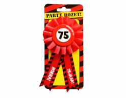 Rozet Hoera 75 Jaar Hoera -Feestartikelen Winkel rozet hoera 75 jaar hoera 1