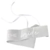 Sash The Bride, Silver Foil With Cut Outs