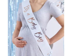 Sash Twinkle Twinkle It's A Baby Boy Paper/Foil 75x10 Cm -Feestartikelen Winkel sash twinkle twinkle its a baby boy paper foil 75x 2