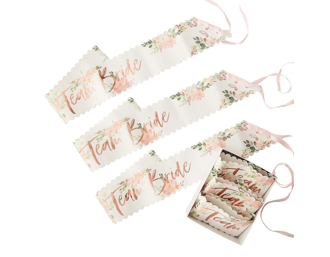 Sashes Team Bride 6 Pack 3 Sashes Team Bride 6 Pack