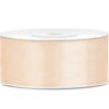 Satijn Lint Vanille Creme 25mm 25m -Feestartikelen Winkel satijn lint vanille creme 25mm 25m