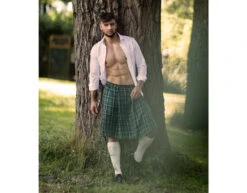 Schotse Kilt Groen -Feestartikelen Winkel schotse kilt groen 3