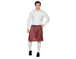 Schotse Kilt Rood -Feestartikelen Winkel schotse kilt rood 2