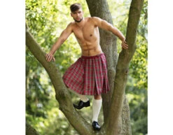 Schotse Kilt Rood -Feestartikelen Winkel schotse kilt rood 4