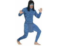 Second Skin Met Strepen Blauw M