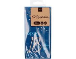 Servetten 18 Jaar Blauw 33cm 10st -Feestartikelen Winkel servetten 18 jaar blauw 33cm 10st 5