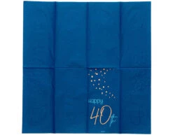 Servetten 40 Jaar Blauw 33cm 10st 11 Servetten 40 Jaar Blauw 33cm 10st -Feestartikelen Winkel servetten 40 jaar blauw 33cm 10st 3